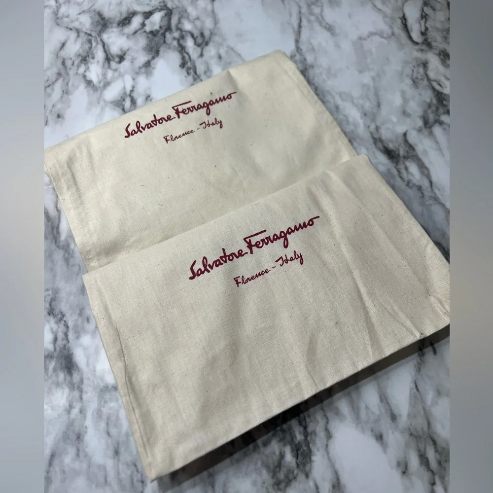 Salvatore Ferragamo Small Cotton Dust Bags Bundle - Picture 1 of 4